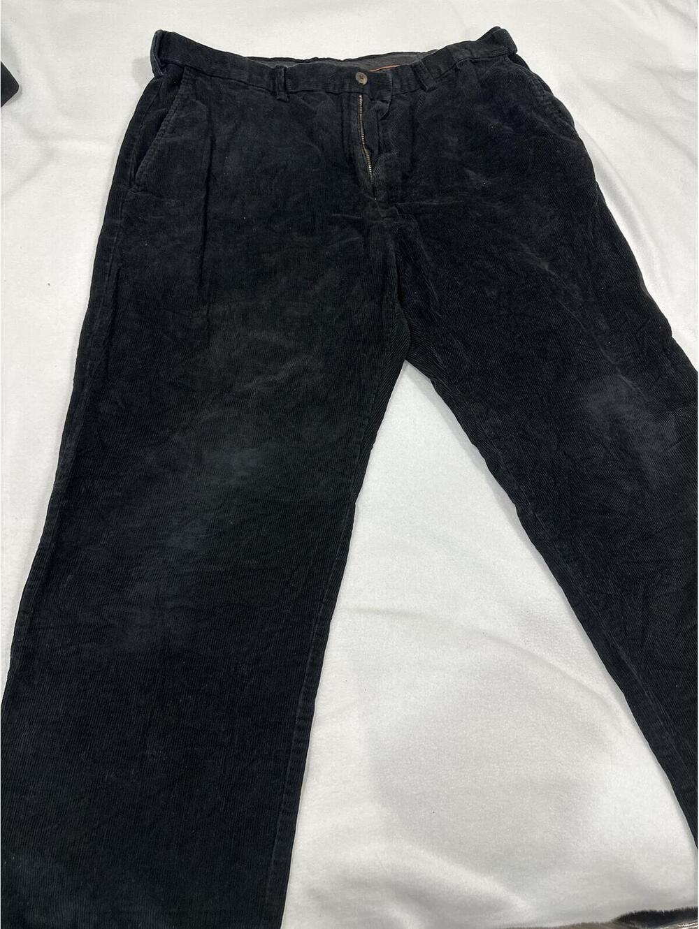 Haggar Men's Black Corduroy Pants Size 38 x 30